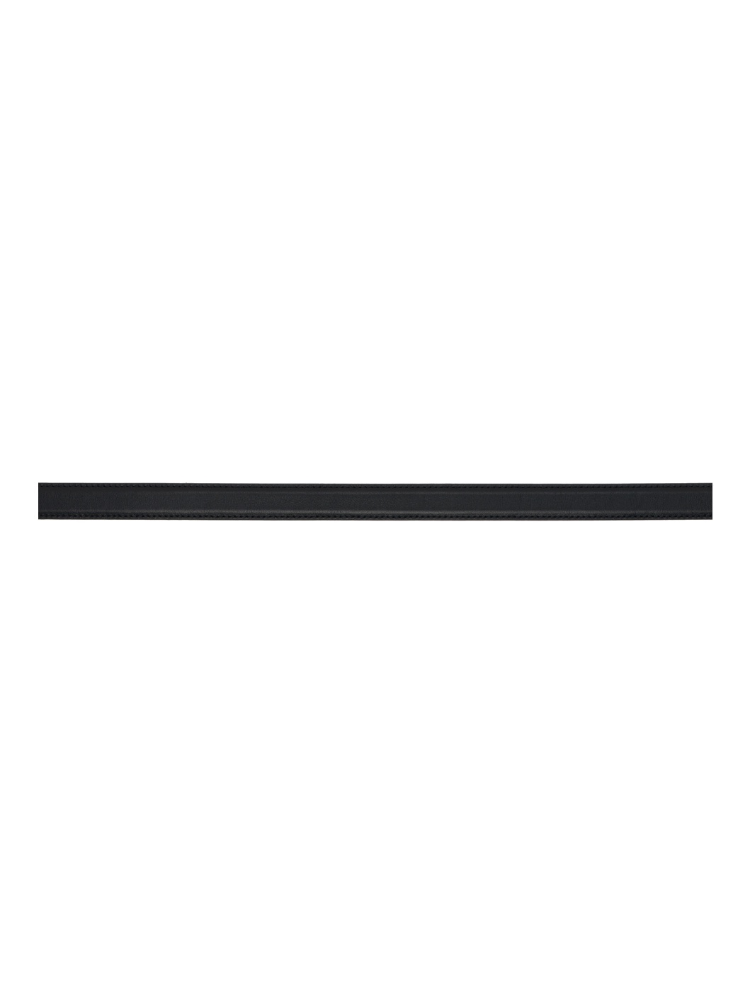 Black Leather Logo Belt - 2