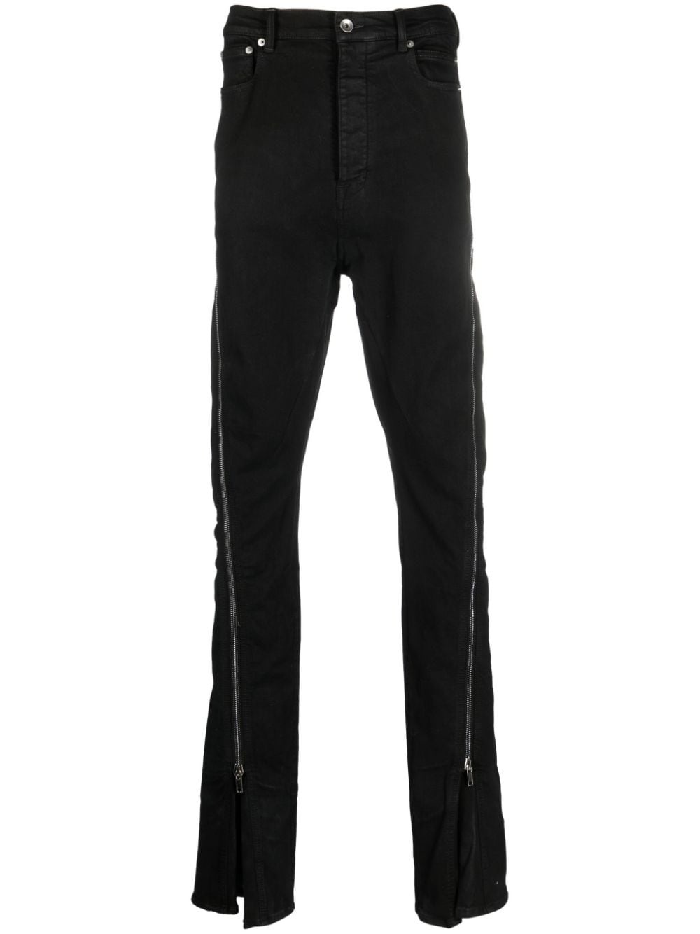 zip-detail slim-fit jeans - 1