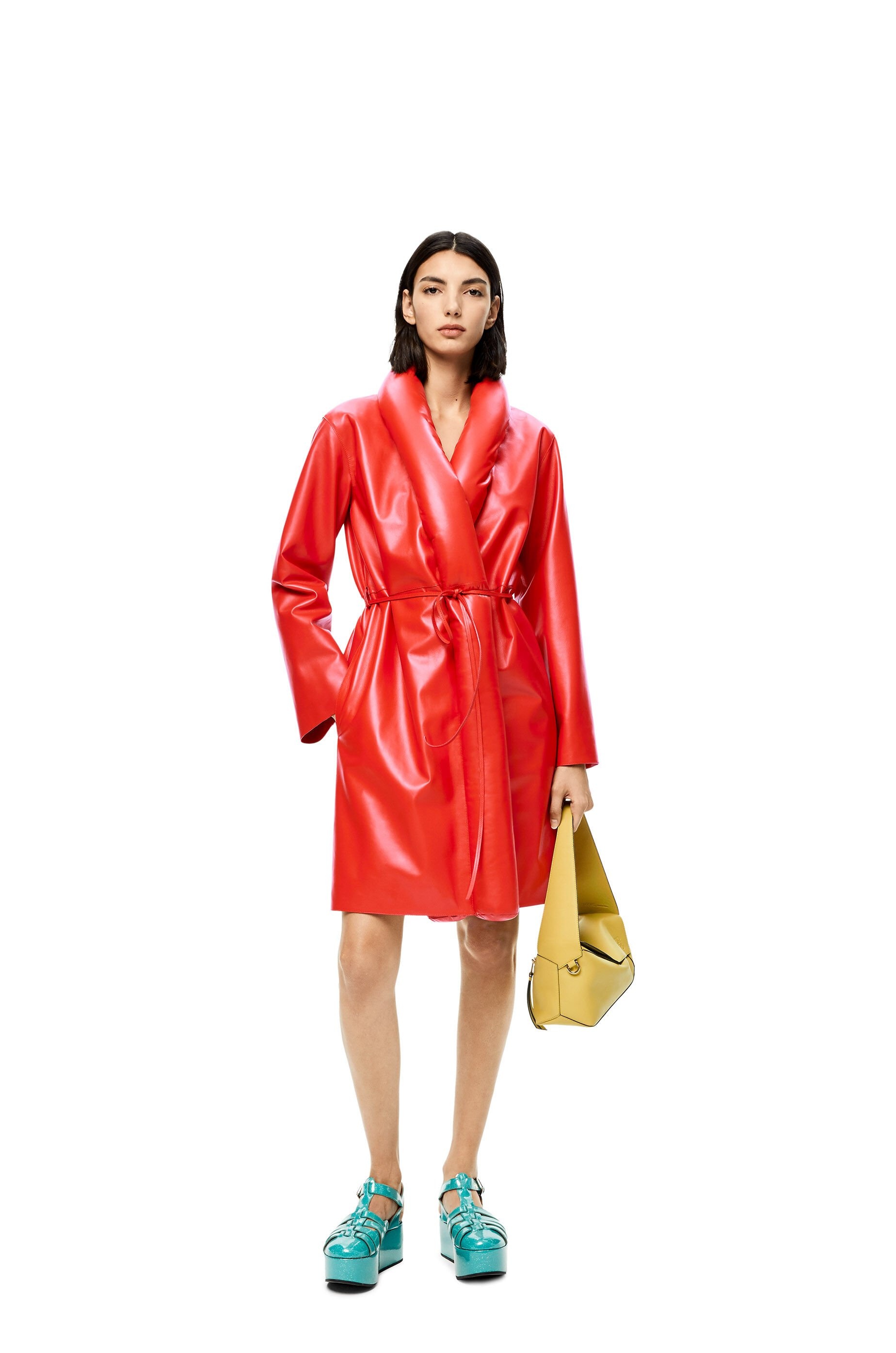 Belted coat in nappa - 2