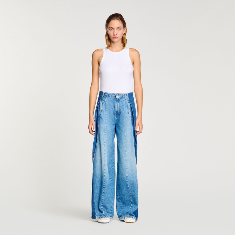 Sandro JEANS WITH CONTRASTING PANELS outlook