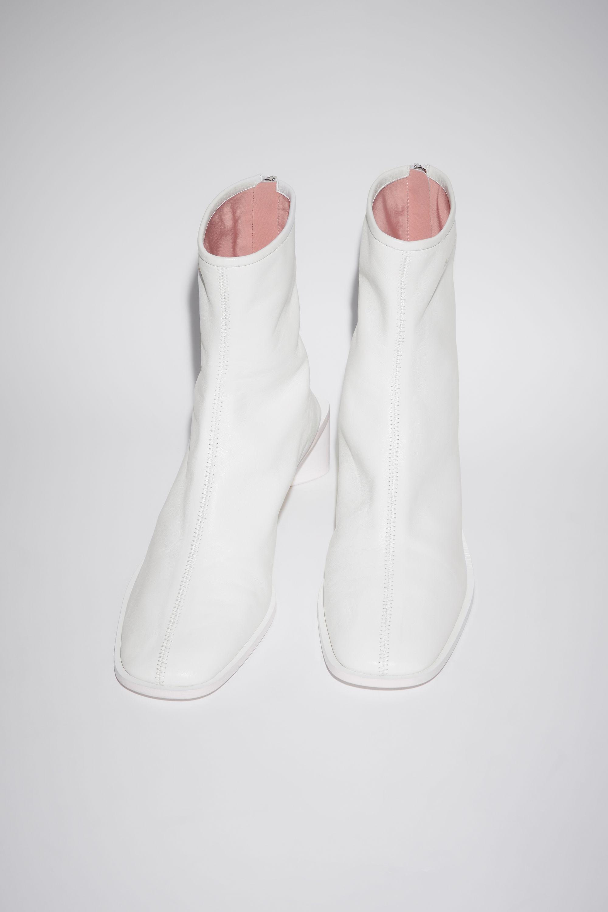 Logo ankle boots - Optic White - 3