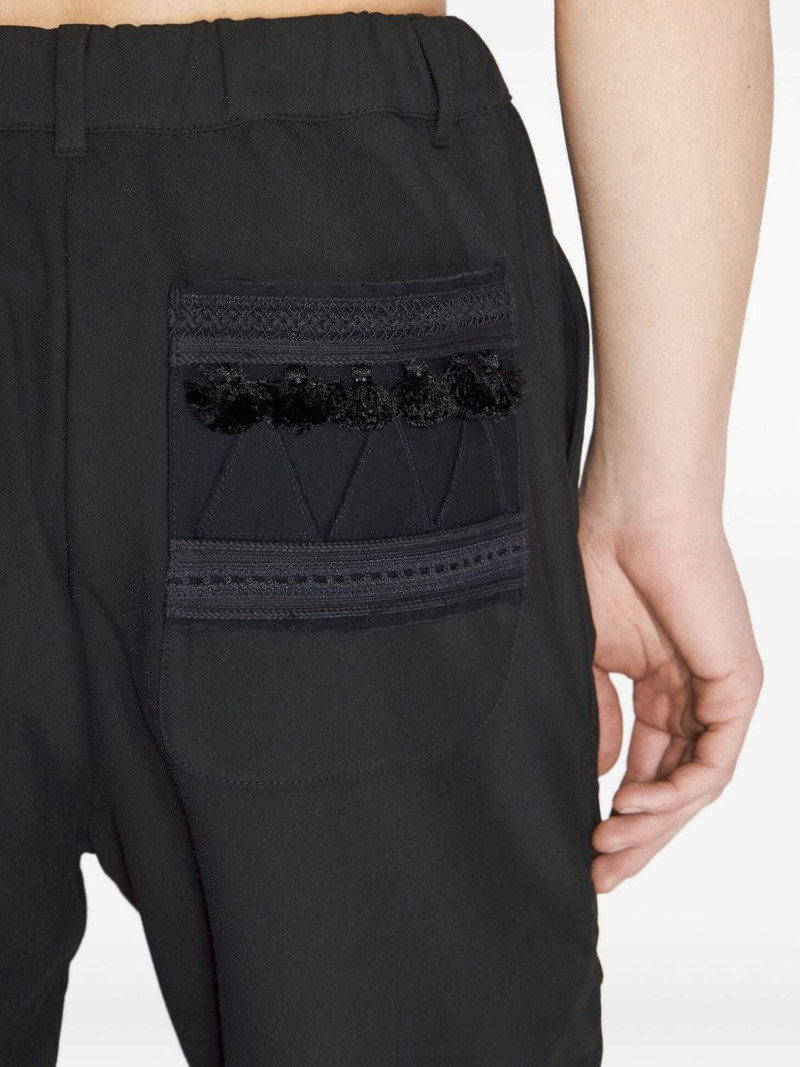 tassel-detail trousers 4