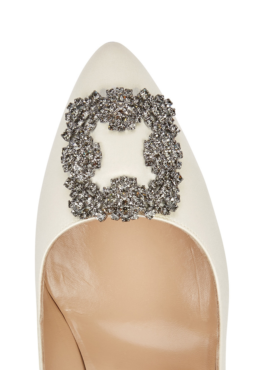 Hangisi 90 silk-satin pumps - 4