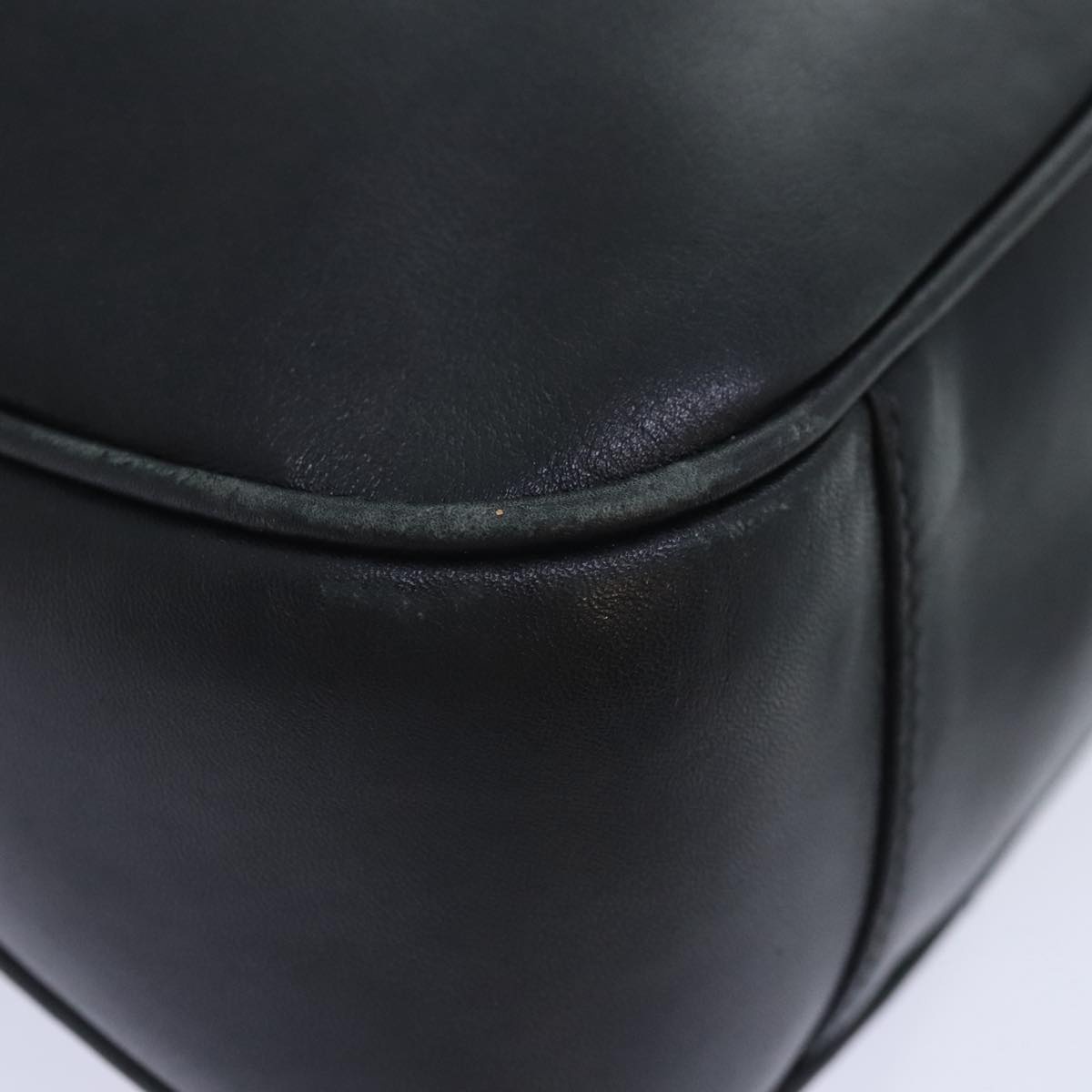 GUCCI Bamboo Hand Bag Leather Black Gold 001 1638 001 1638 - 11