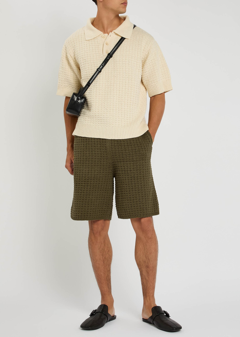 The Elder Statesman Lite Check Ball Cotton-knit Shorts - 4