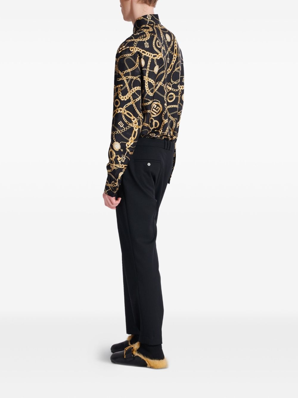straight-leg trousers - 4