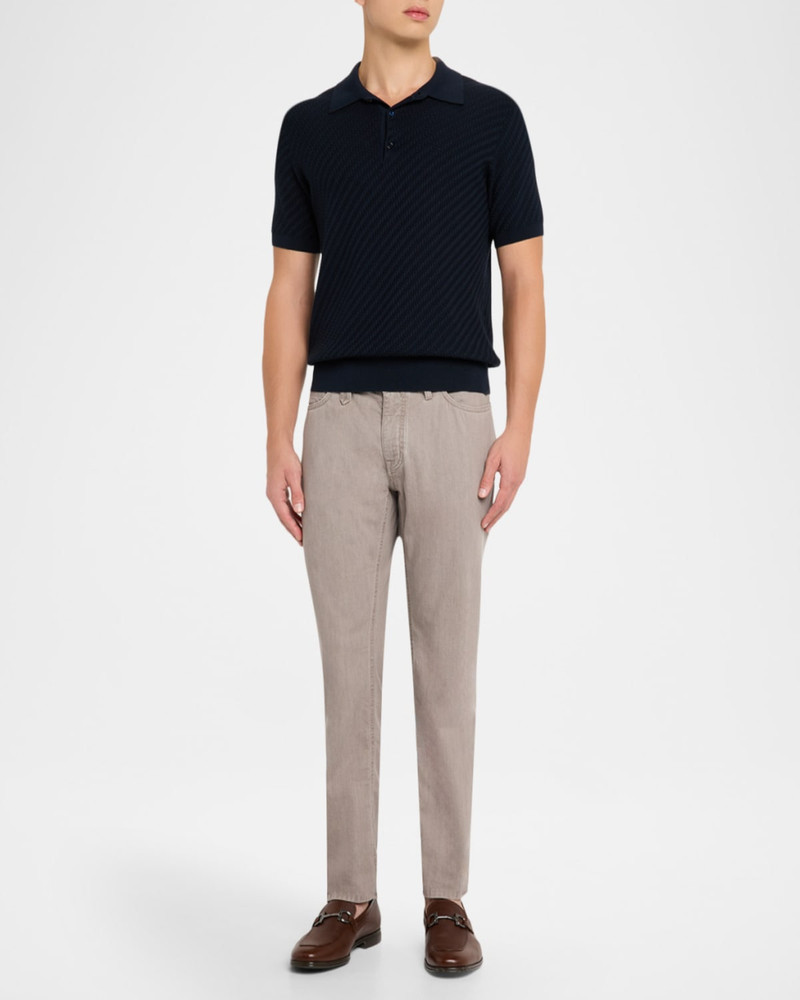 Brioni Men's Slim-Fit Washed Denim Five-Pocket Pants outlook