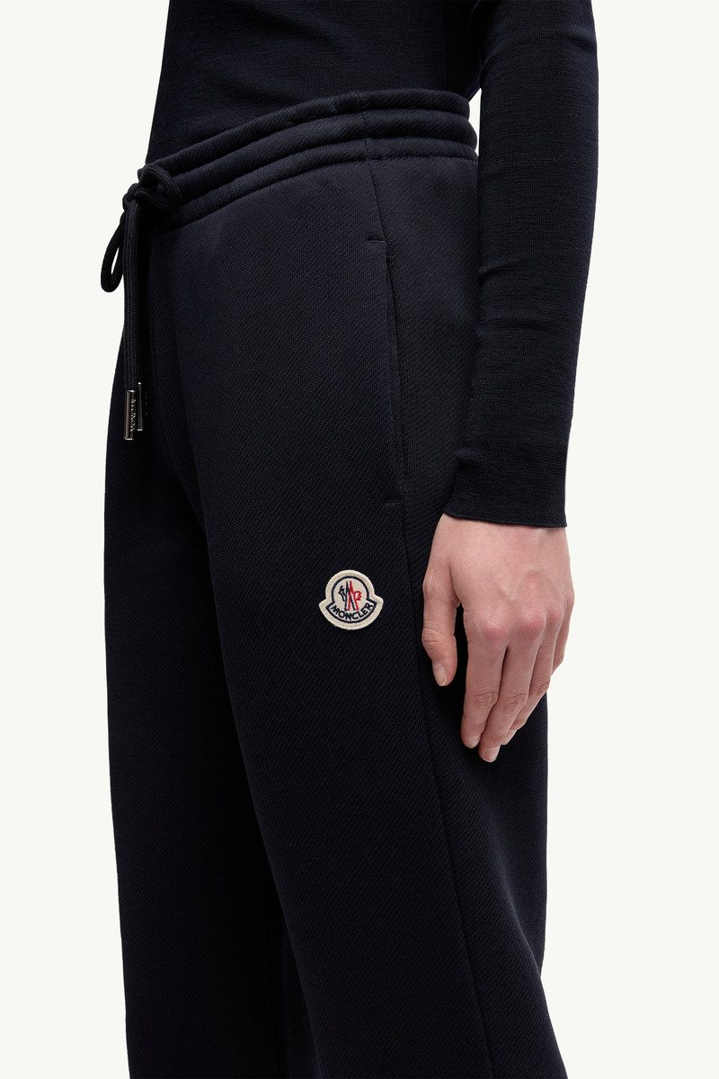 Logo Patch Cotton Sweatpants 6