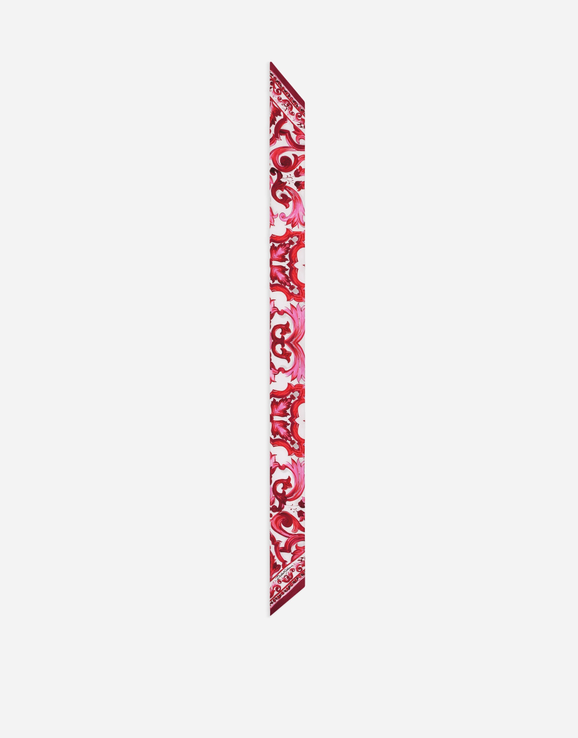 Majolica-print twill headscarf (6 x 100) - 3