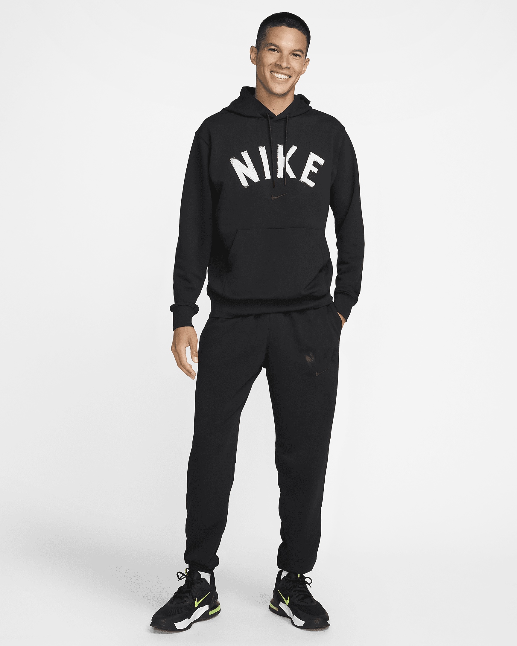 Nike Swoosh Men's Dri-FIT Fleece Fitness Joggers - 7