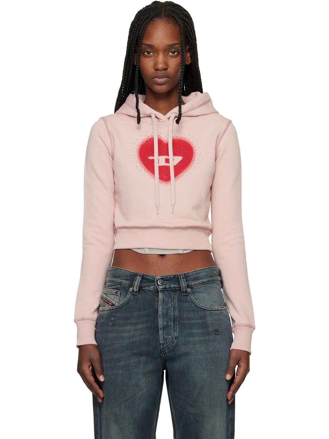 Pink F-Slimmy-Hood-S5 Hoodie - 1