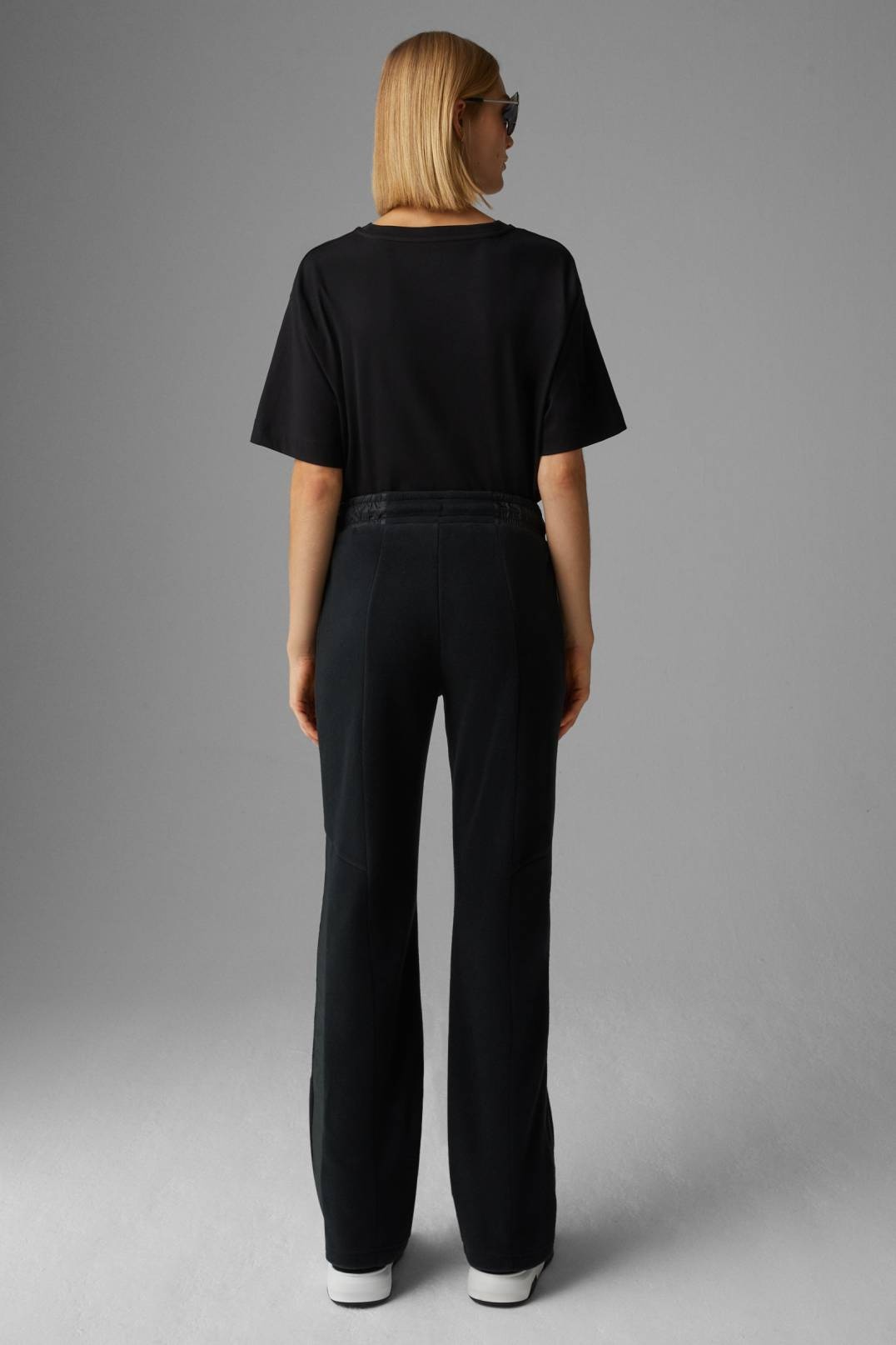VERINA FLEECE JOGGING TROUSERS IN BLACK - 3