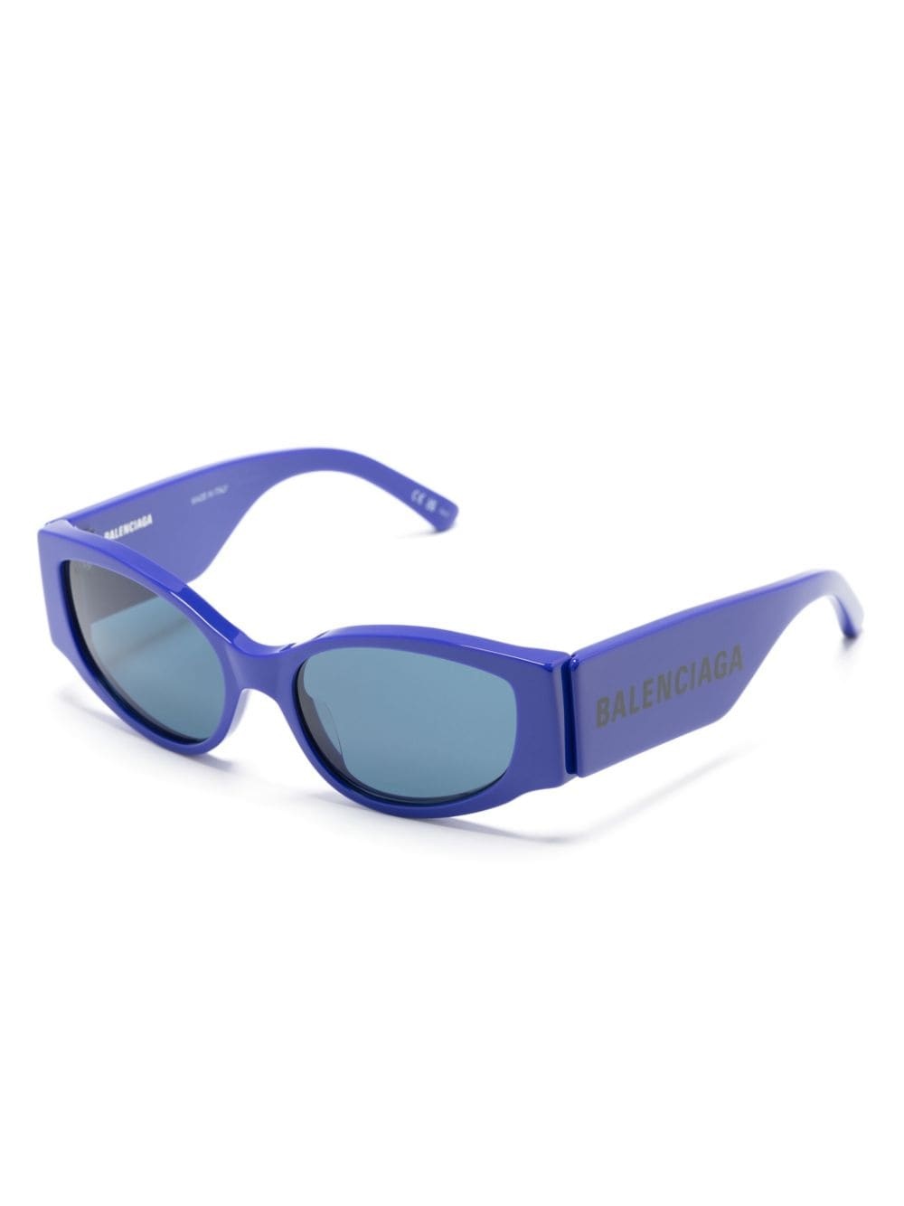 logo print round-frame sunglasses - 2