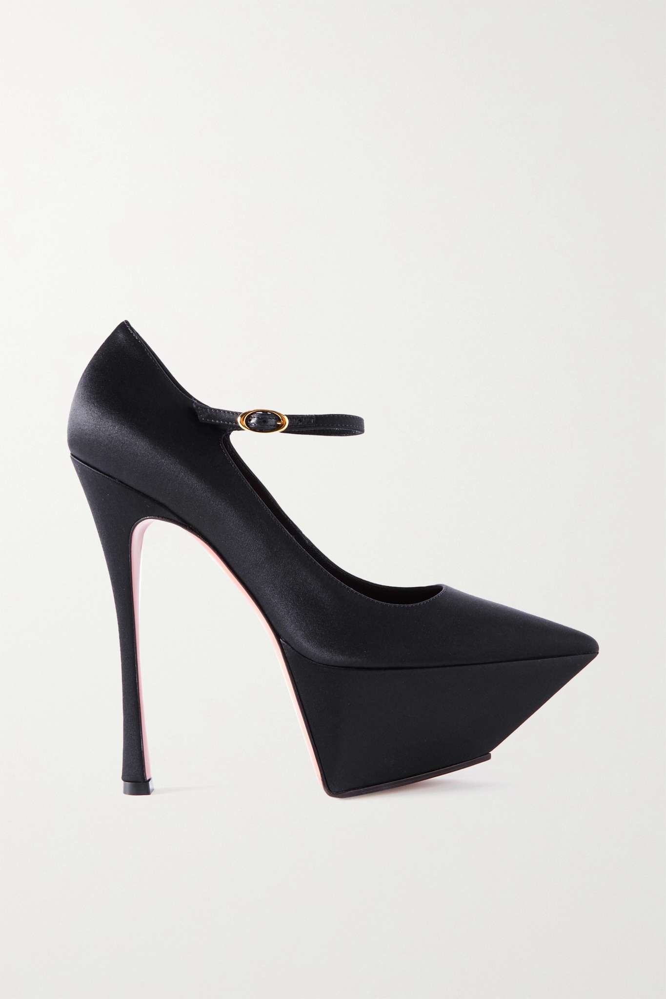 Yigit silk-satin platform pumps - 1