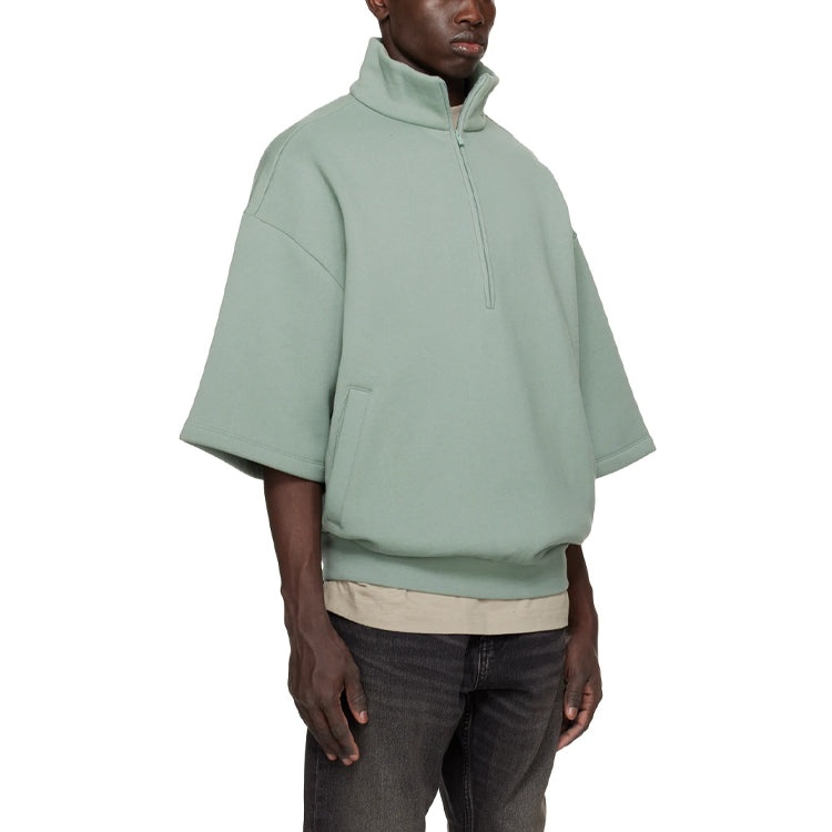 Fear of God ESSENTIALS スウェット カーキ系 3369625M0028 Fear of God Essentials SS23 3/4 Half-Zip Sweatshirt