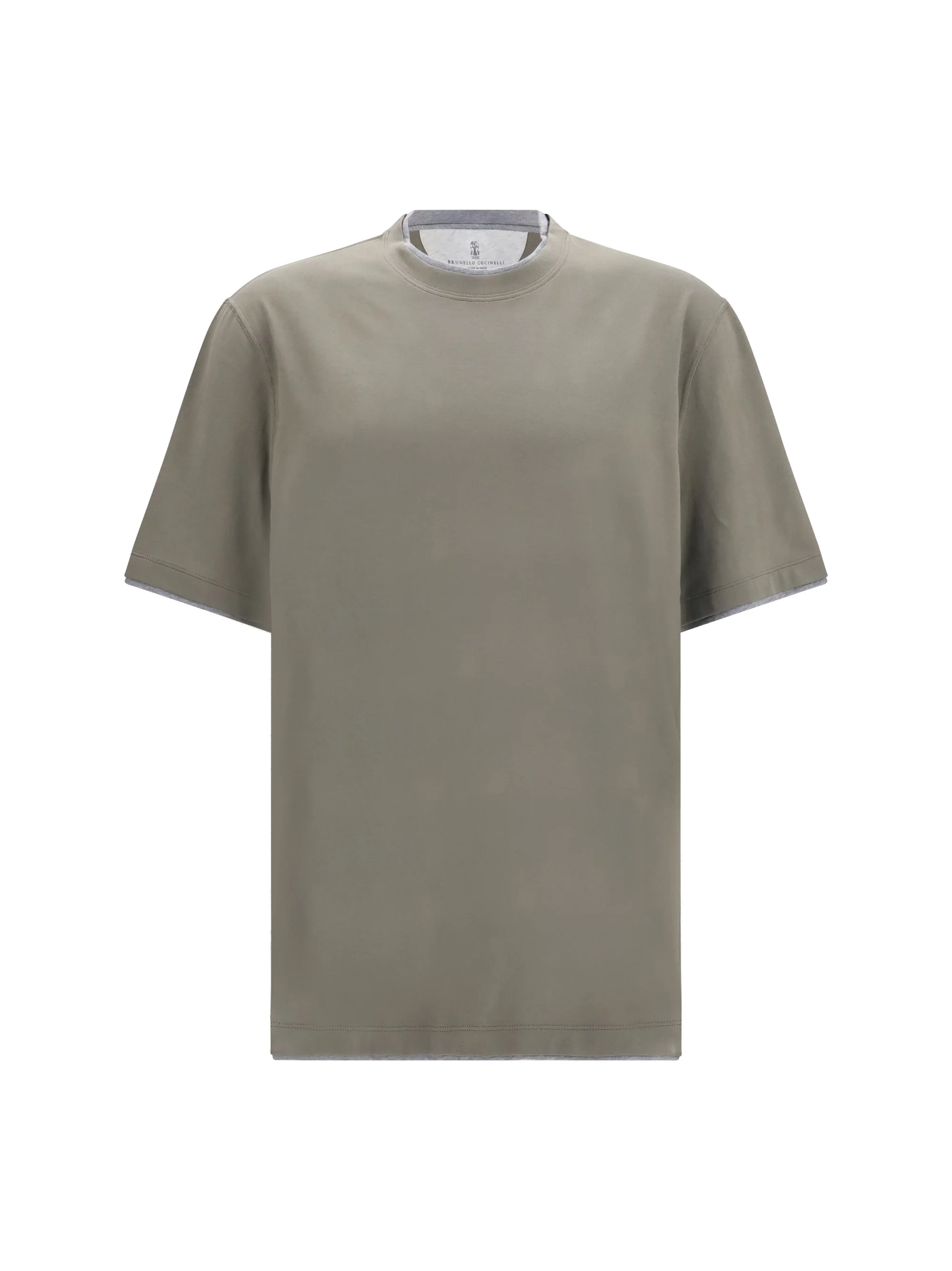 Brunello Cucinelli Cotton T-shirt Military Green - 1
