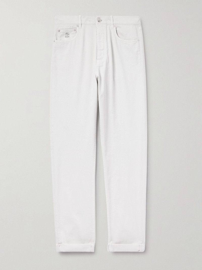 Slim-Fit Jeans Cream 1
