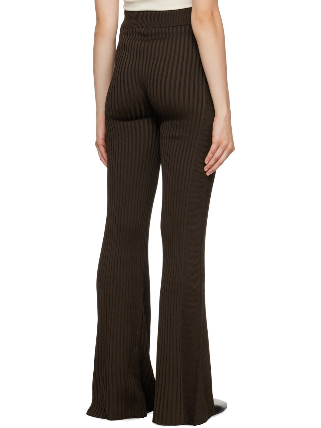 Brown Flared Trousers - 3