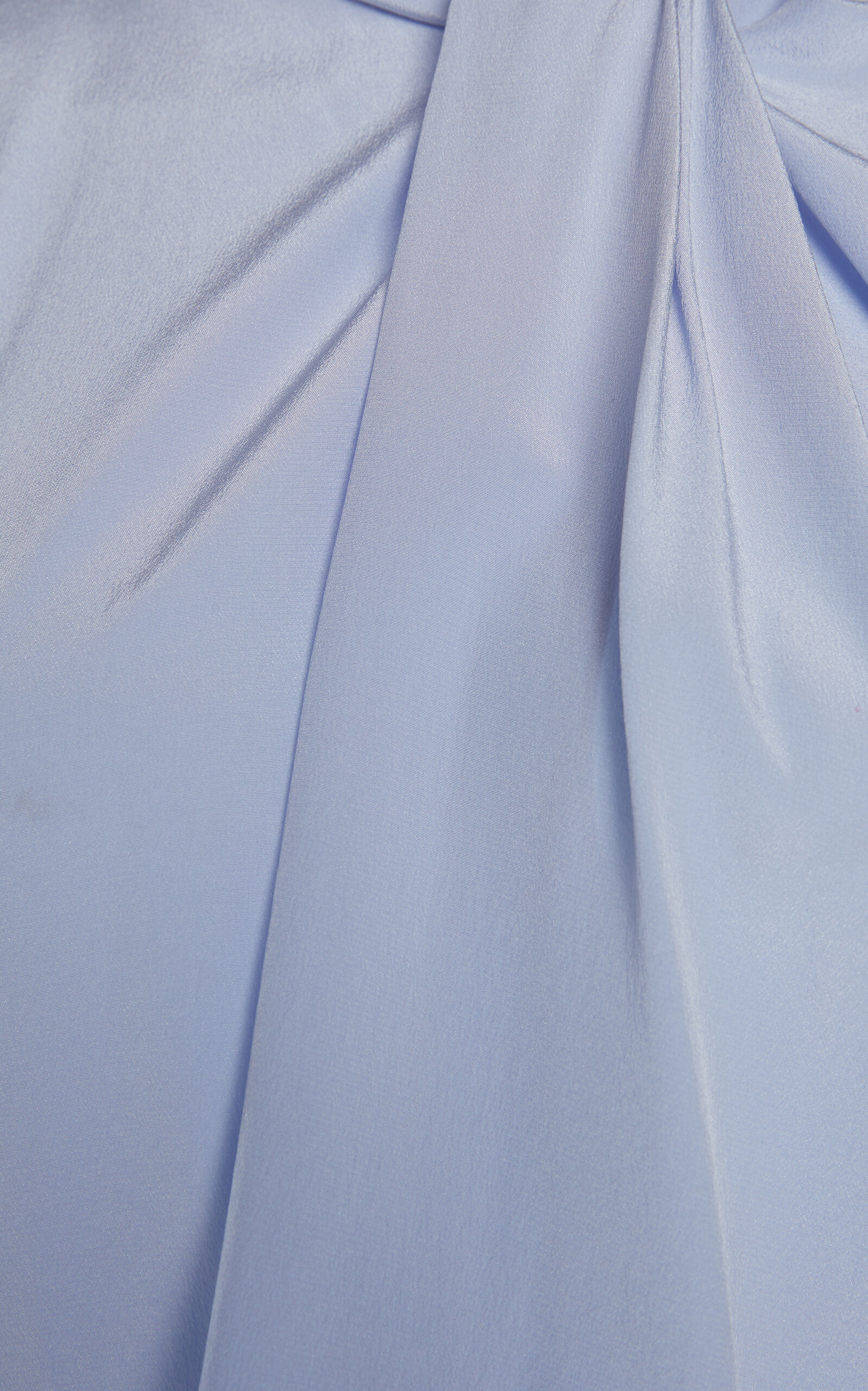 Draped Silk Top light blue - 3