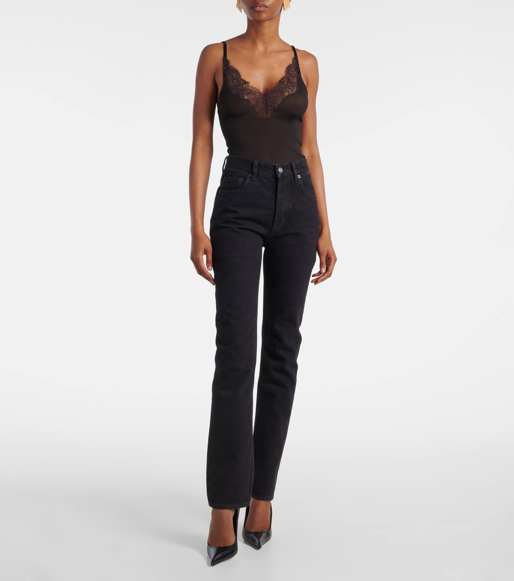 90s high-rise flared jeans - 7