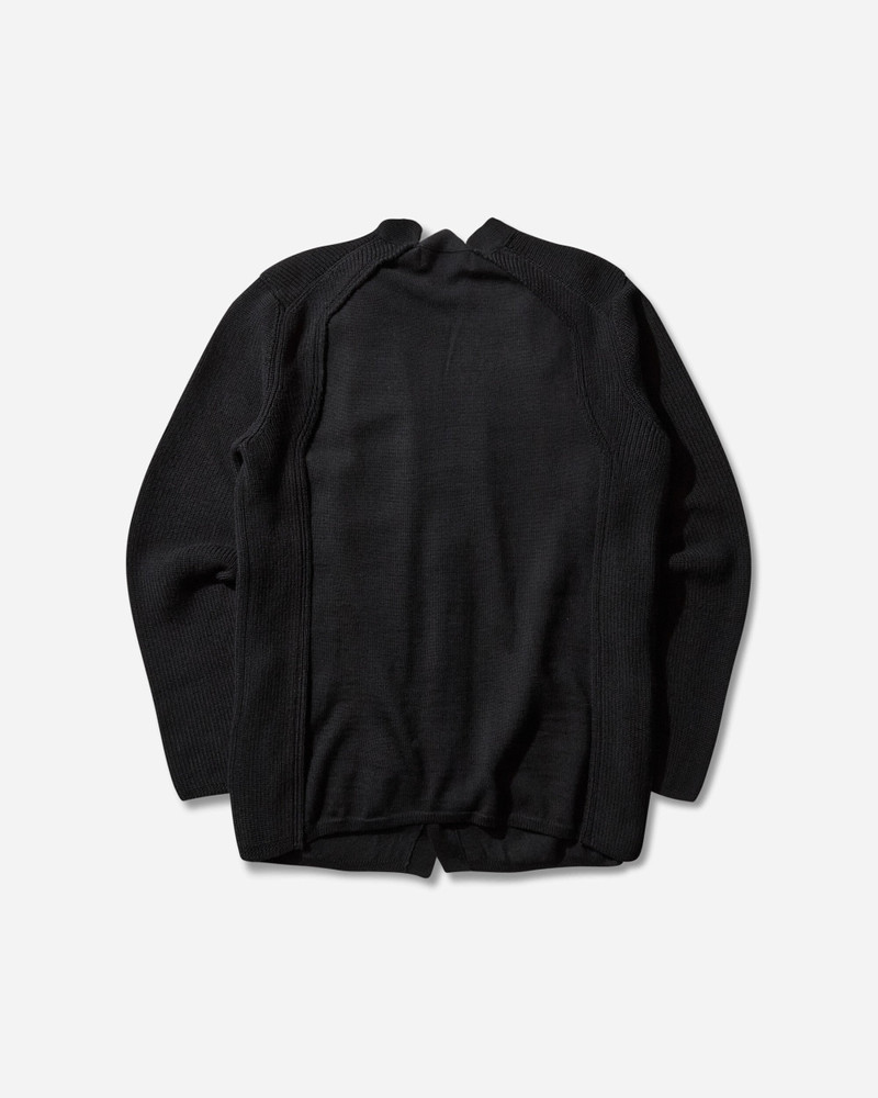 Comme des Garçons Homme Plus Men's Double Layered Wool Cardigan Black outlook