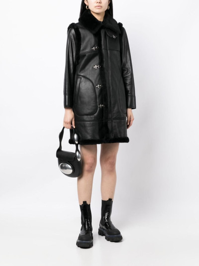 Noir Kei Ninomiya long-length leather coat outlook