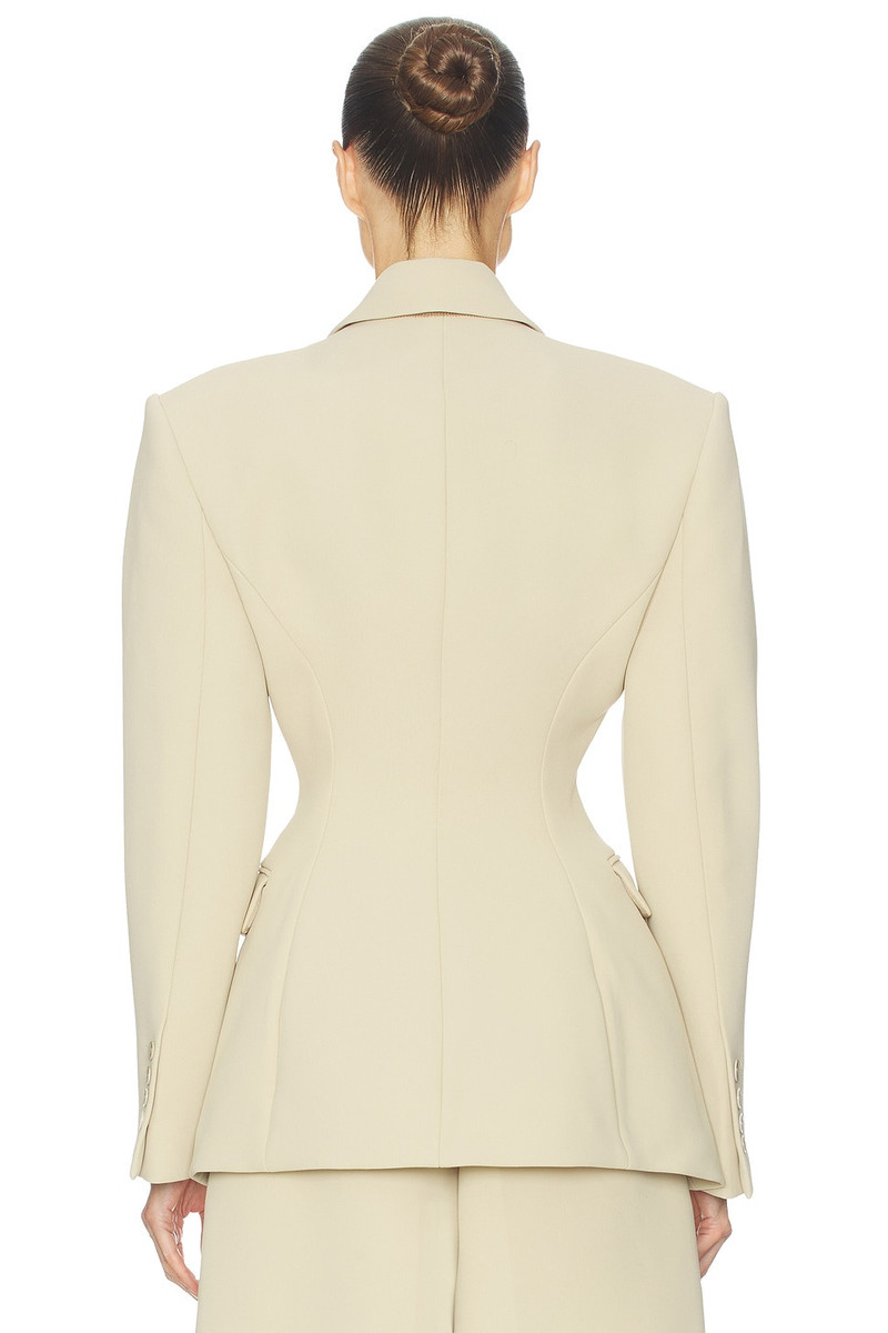 HELSA The Double Breasted S Curve Jacket in Very Heavy Crepe outlook