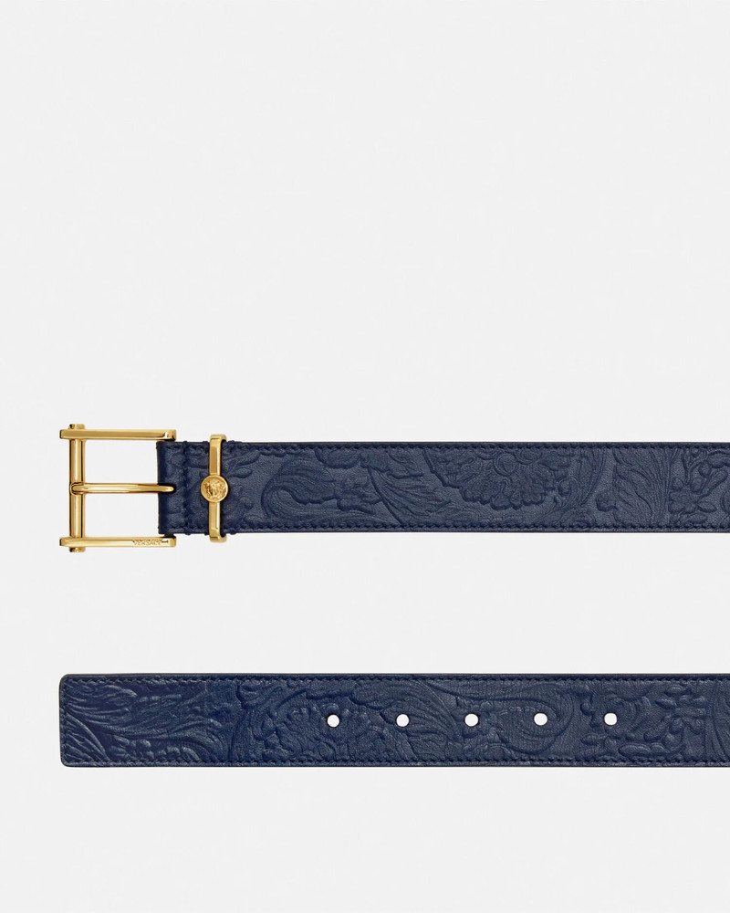 VERSACE Barocco Leather Belt 1.2" outlook