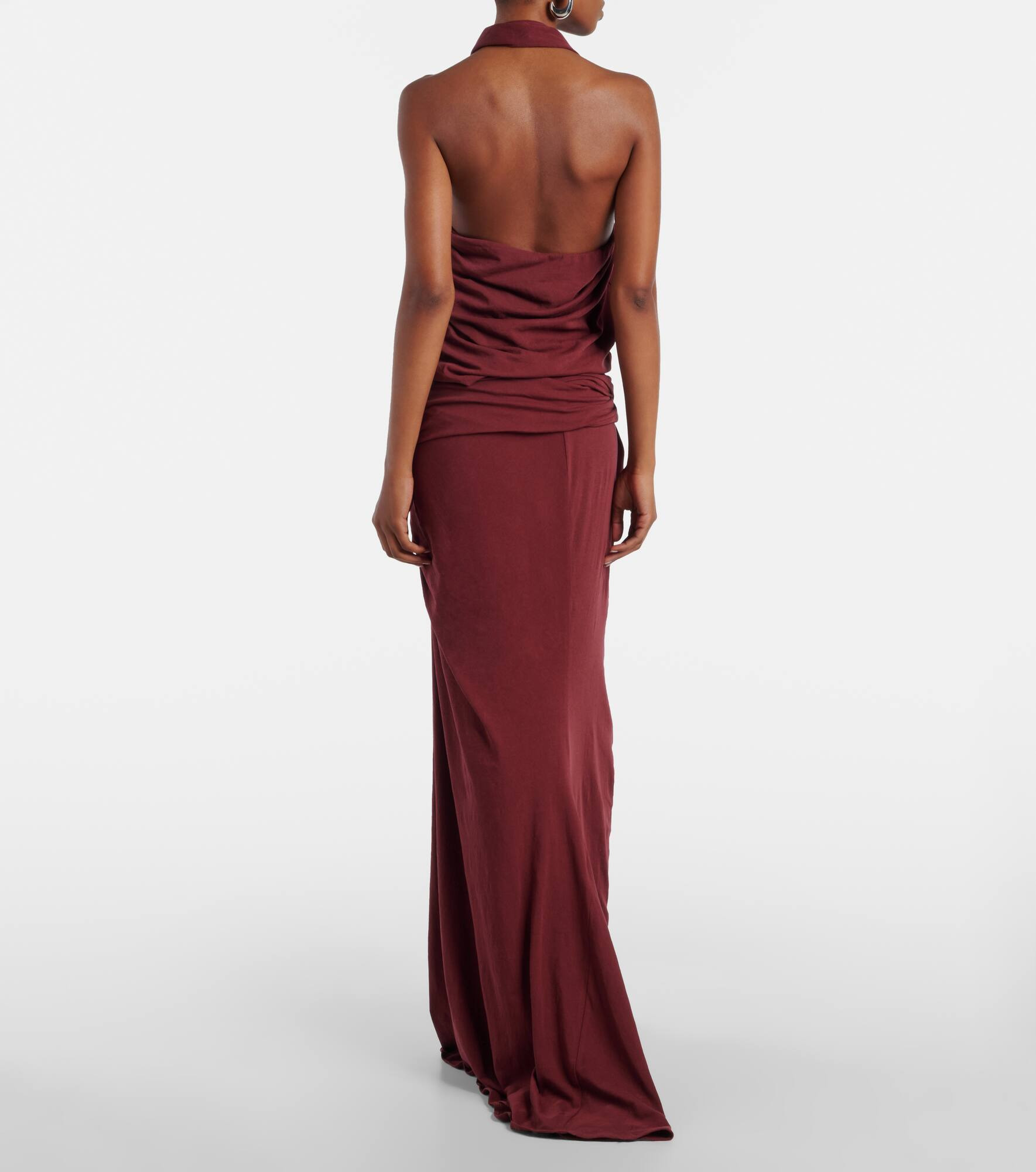 Shroud cotton-blend jersey maxi dress - 3