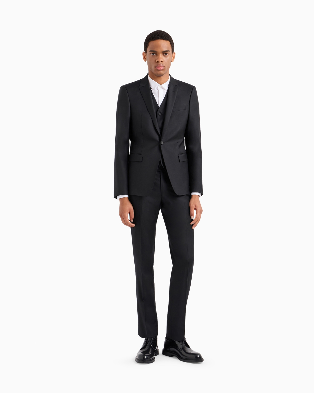 Worsted virgin-wool, creased trousers - 2