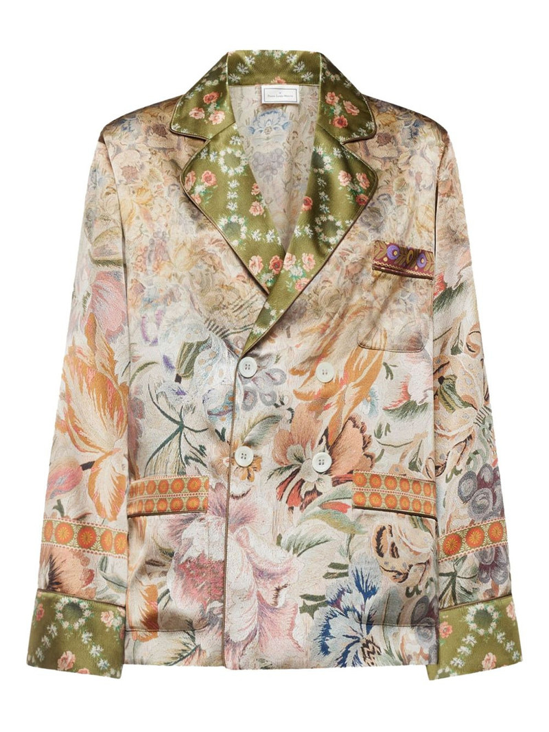 floral-print double-breasted jacket 1