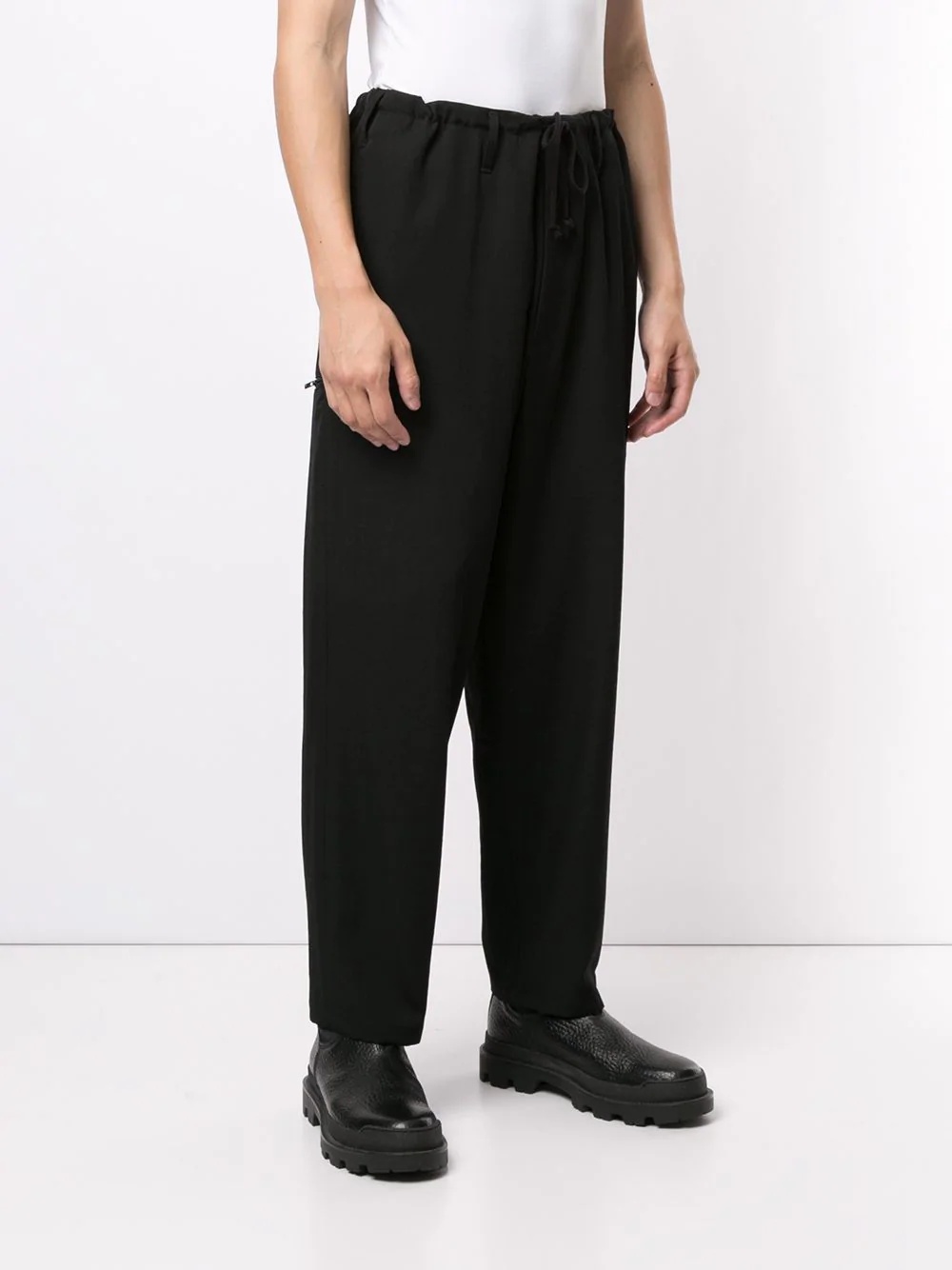 drawstring-waist trousers - 4