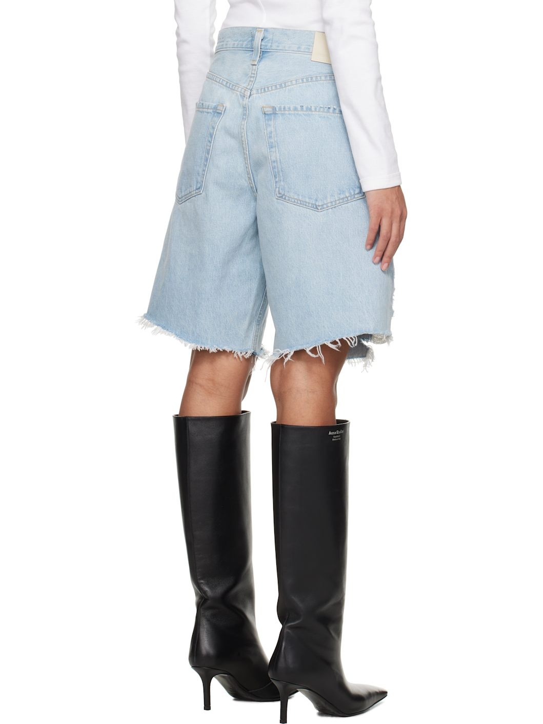Blue Ayla Denim Shorts - 3
