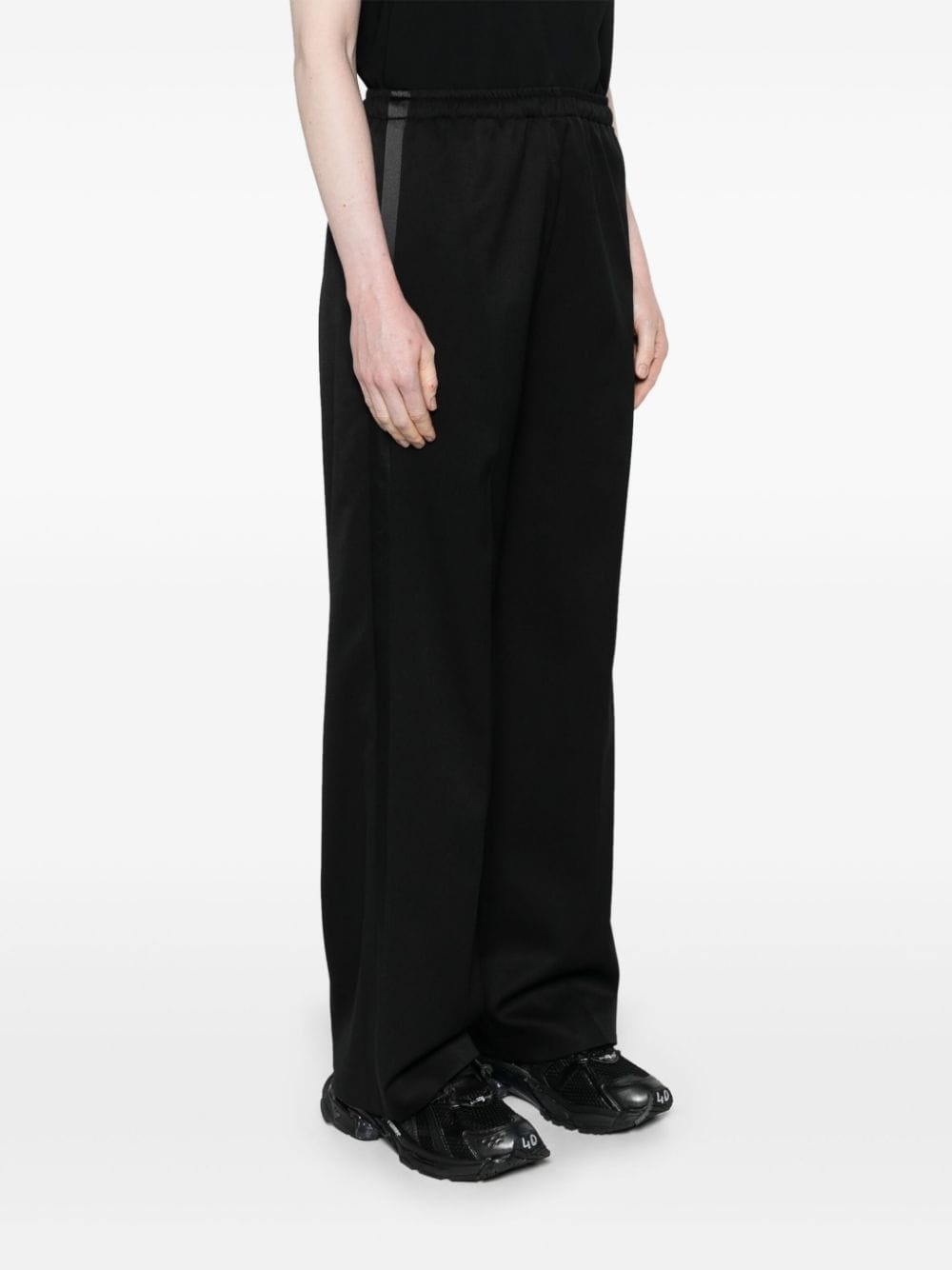 drawstring straight-leg trousers - 3