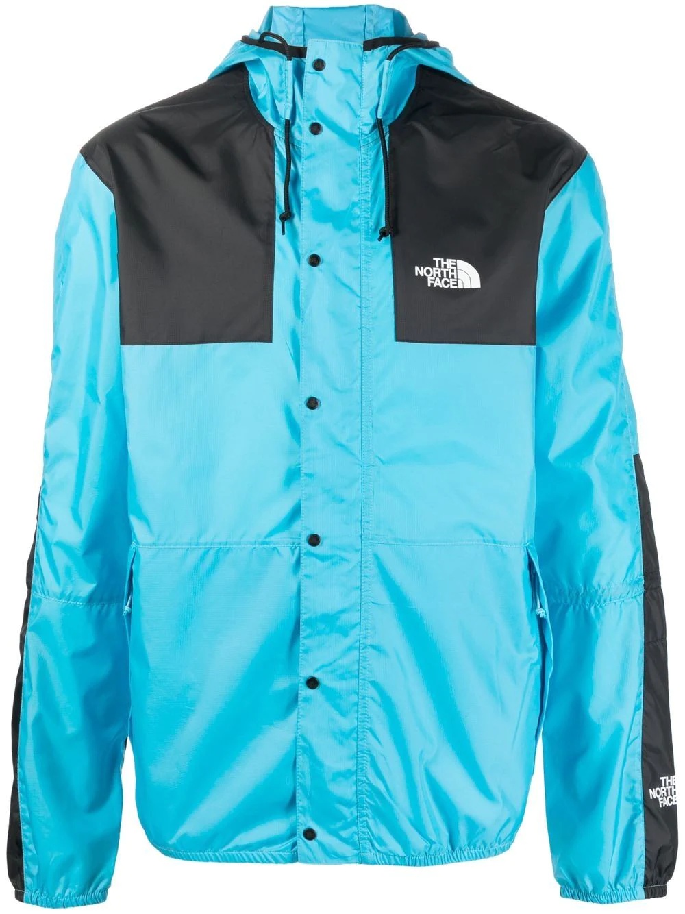 Mountain panelled hooded jacket - 1