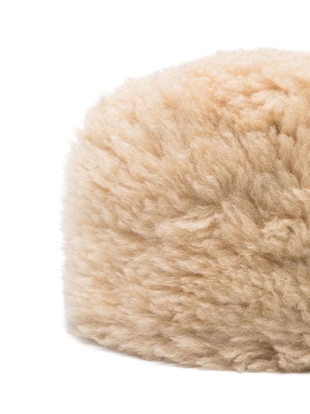 shearling pillbox hat - 2