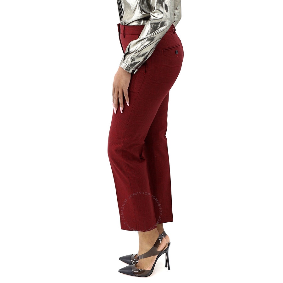 Burberry Wiluna Cage Pattern Wool Trousers - 2
