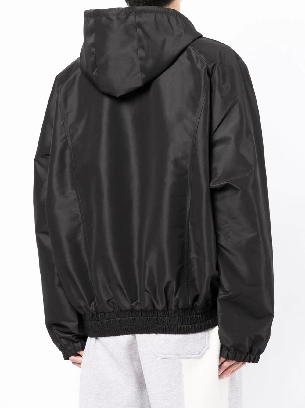 satin-finished zipped bomber jacket - 4