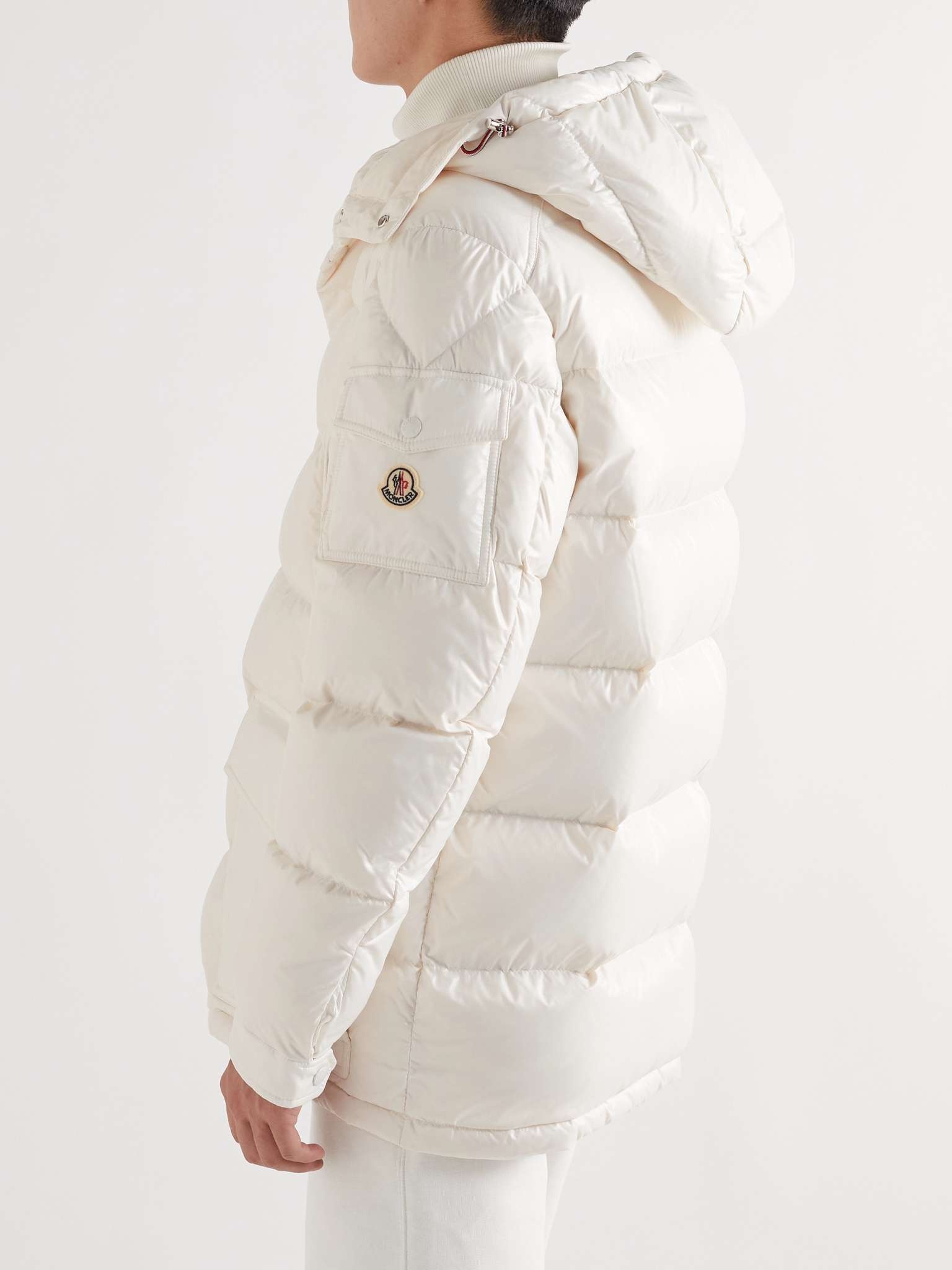 Moncler Chiablese Quilted Glossed-Shell Hooded Down Jacket