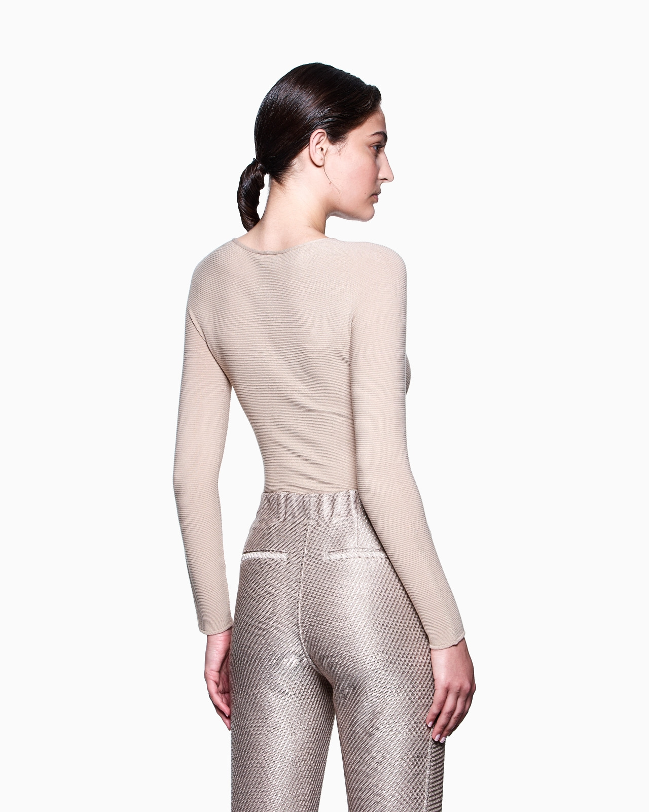 LINKS-STITCH VISCOSE LONG-SLEEVED JUMPER - 3