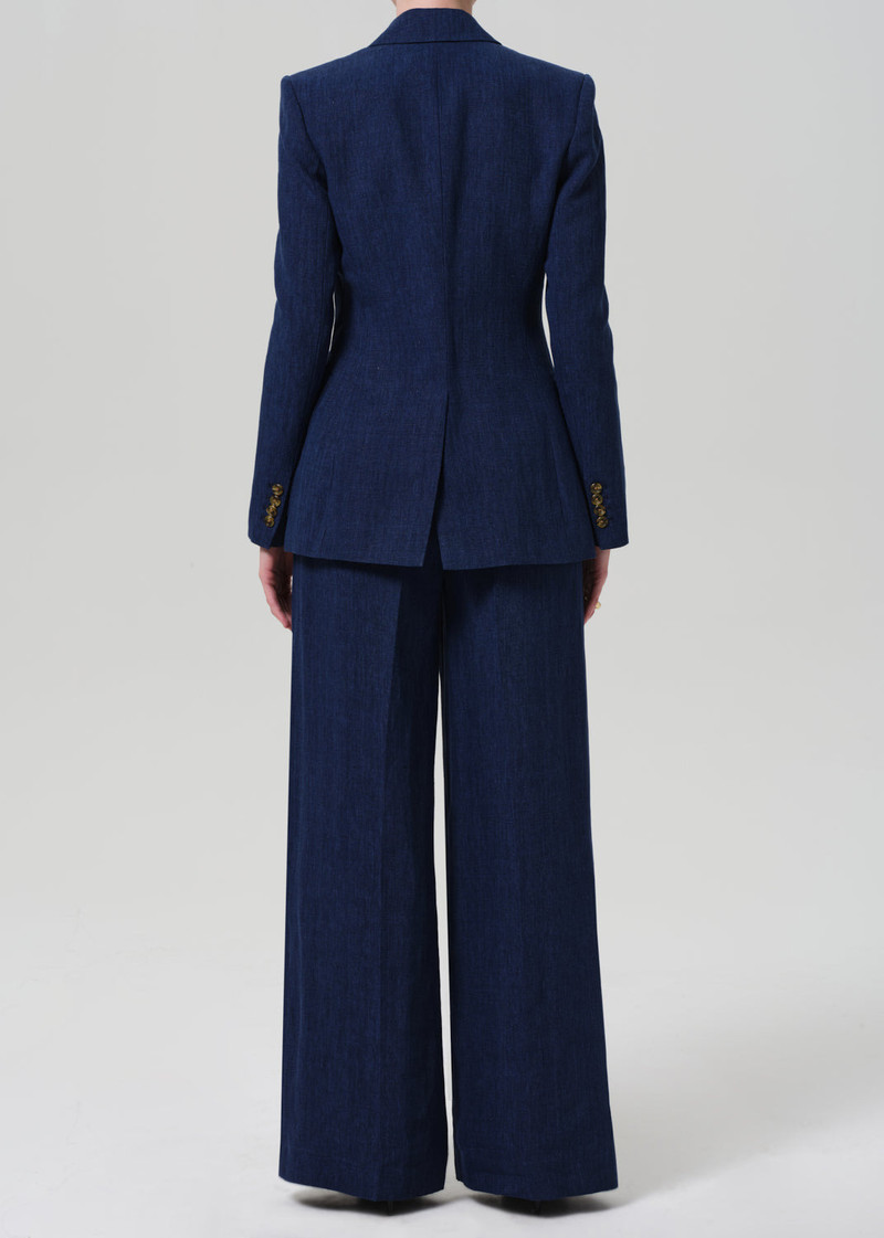Park Trouser Linen In Denim 3