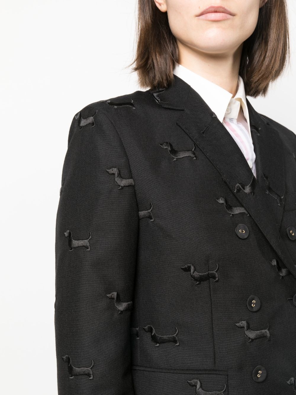 single-breasted tailored blazer - 5