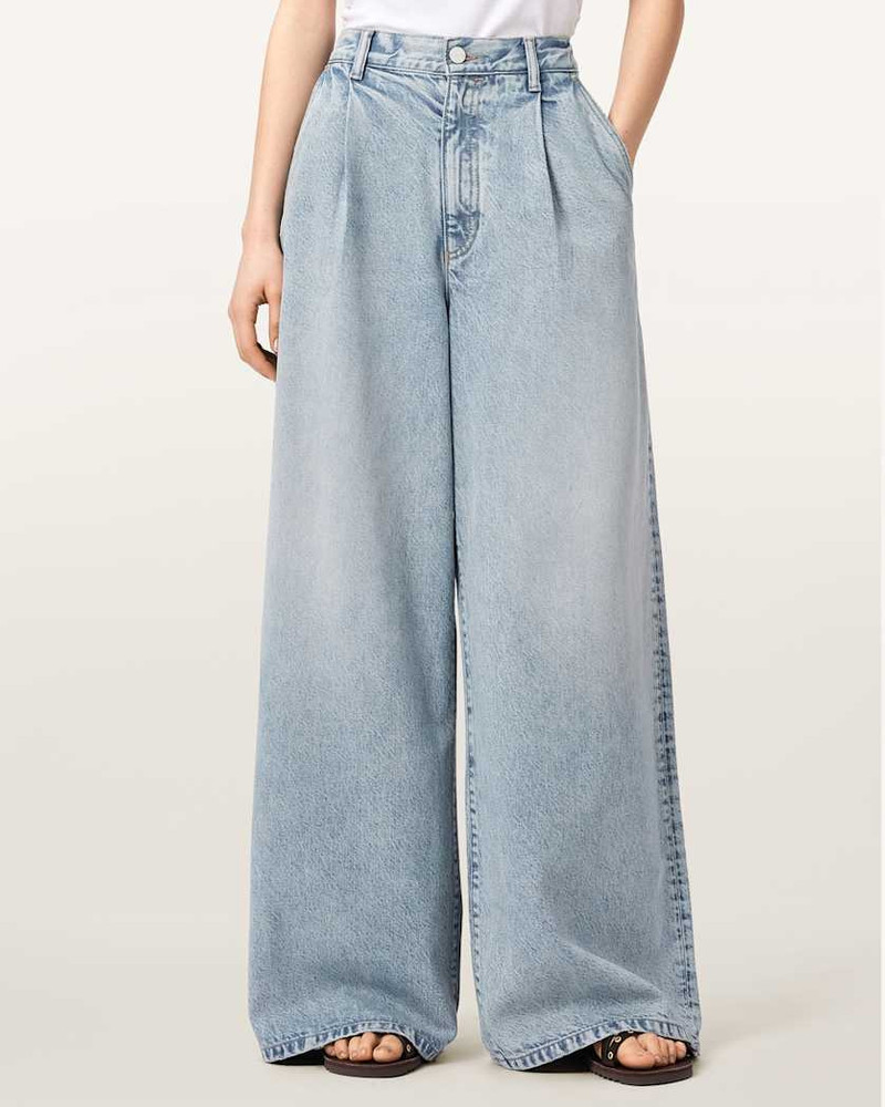 HAZE WIDE LEG PLEATED JEANS 3