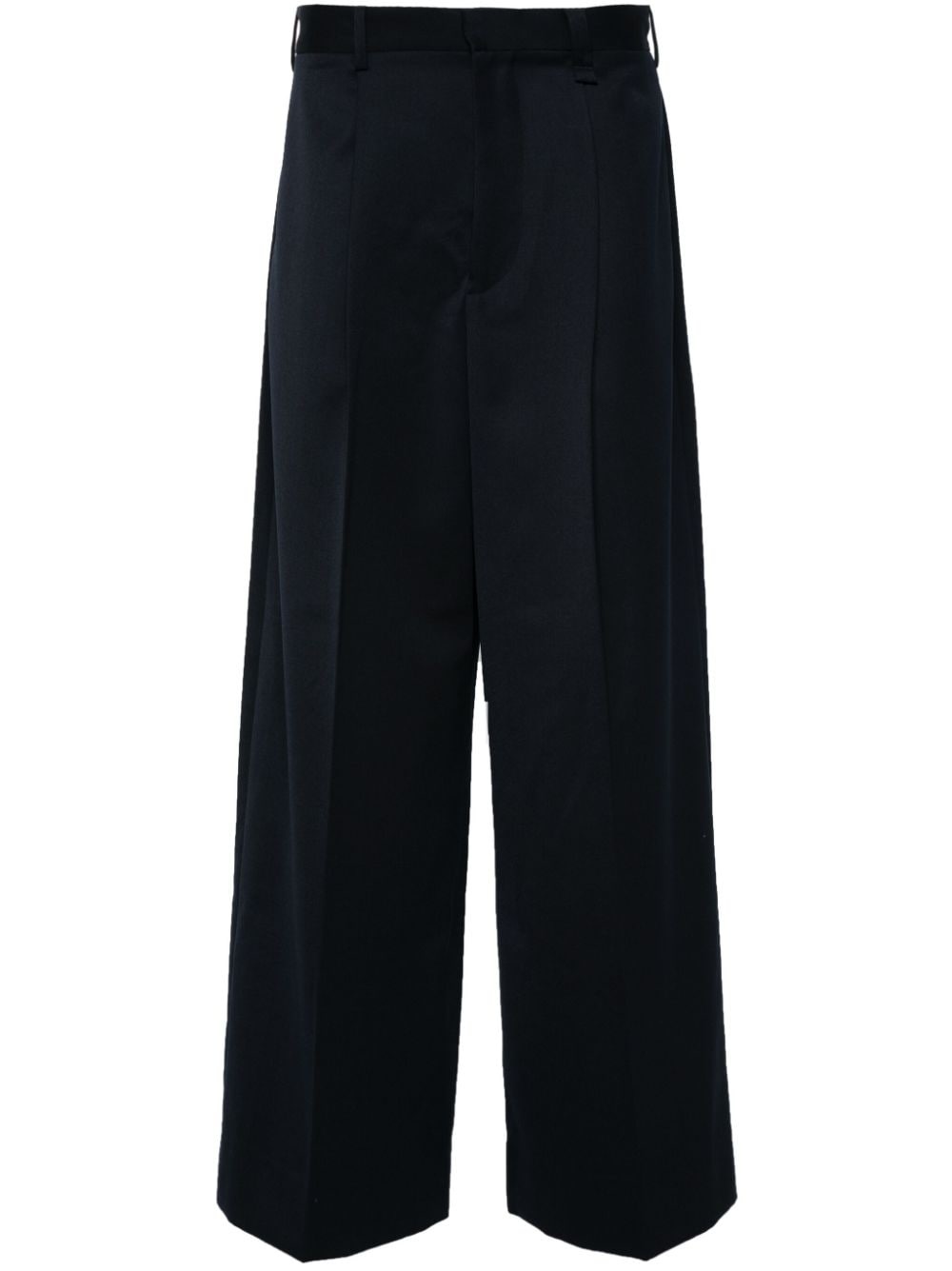 pleated wide-leg trousers - 1