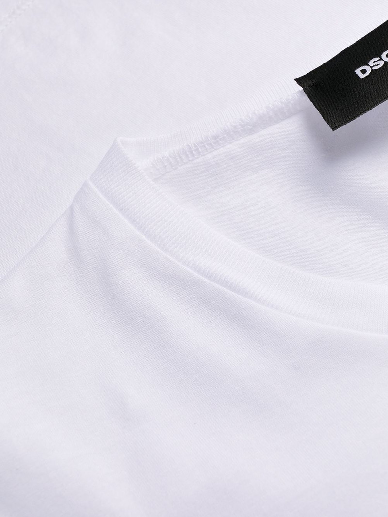long-print T-shirt dress 8