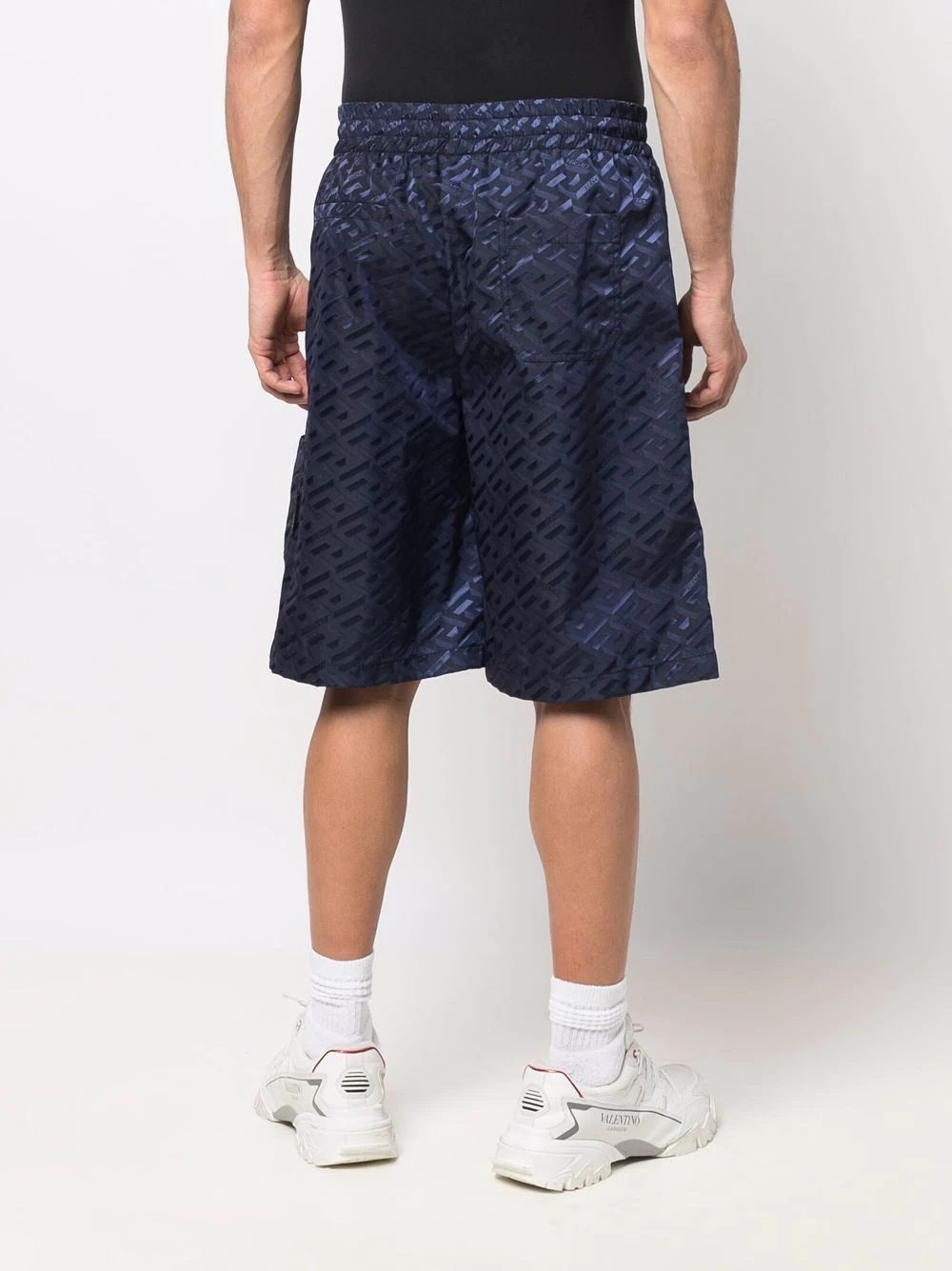 Greca-print bermuda shorts - 4