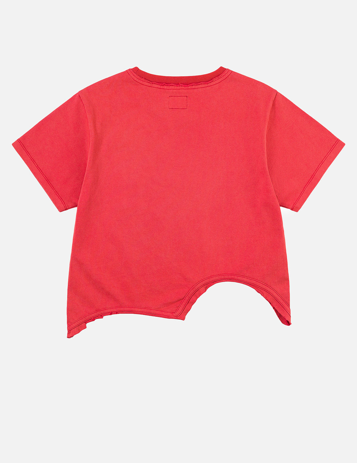 Logo Print and Distressed Detail Fashion Fit T-Shirt - 6