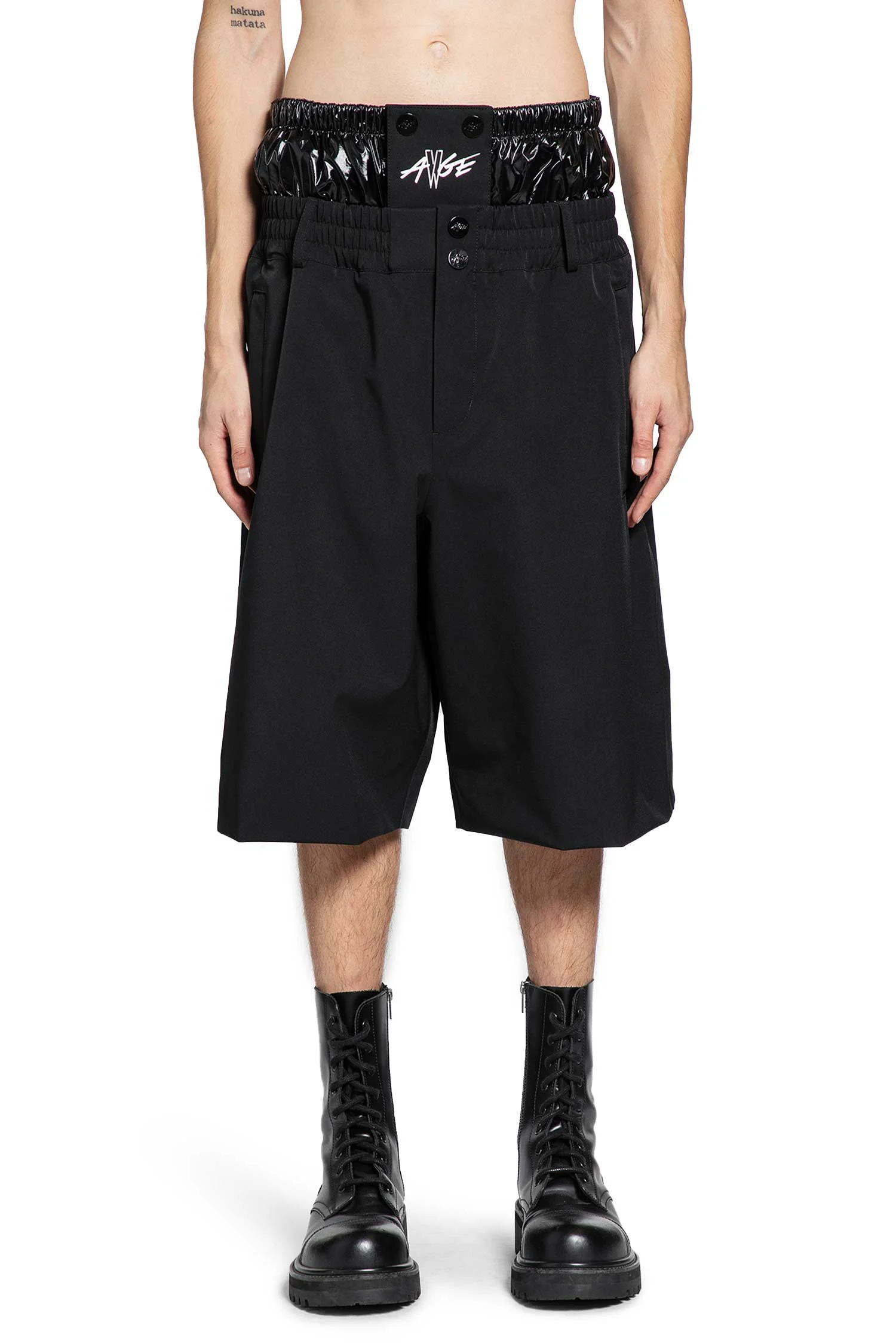 Asap Rocky Logo Print Nylon Shorts - 1