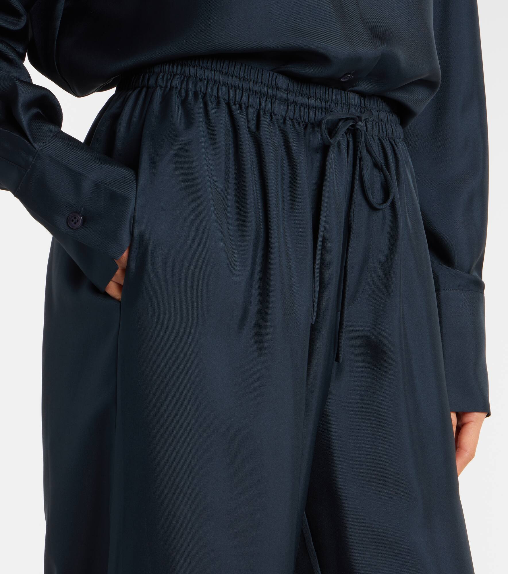 Silk palazzo pants - 4