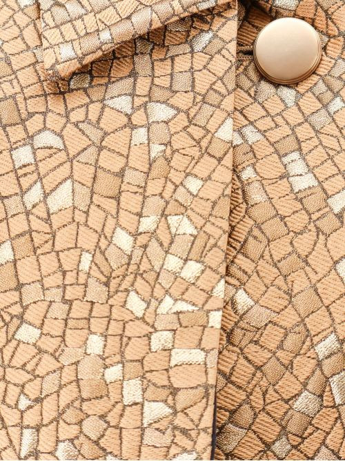Max Mara Women Salsa Oversize Jacquard Fabric Trench With Mosaic Effect - 5